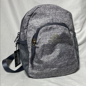 NWT ❤️ Adidas Mini Backpack Bag in Heather Gray, Roomy, Sporty & Cute!